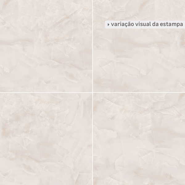 Porcelanato Marmorizado Polido Borda Reta Interno 80x80cm Dream Incesa - Imagem 3